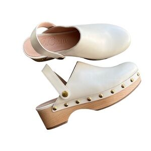 J. Crew - NWOB Convertible Leather Clogs Sz 6.5